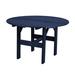 Wildridge Classic 46" Round Outdoor Table Plastic in Blue | 30 H x 46 W x 46 D in | Wayfair LCC-279-PATRIOT BLUE