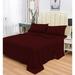 Latitude Run® Briette 1800 Thread Count Rayon from Bamboo Sheet Set Rayon from Bamboo/Rayon in Red | Twin XL | Wayfair