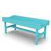 Wildridge Classic Vineyard Outdoor Bench Plastic in Blue | 18 H in | Wayfair LCC-224-ARUBA