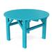 Wildridge Classic 33” Occasional Outdoor Table Plastic in Blue | 33 H x 33 W x 33 D in | Wayfair LCC-220-ARUBA