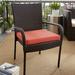 Eider & Ivory™ Mcneill Outdoor Sunbrella Seat Cushion in Red/Orange/Brown | 2.5 H x 20 W in | Wayfair 281ED19D73F3421F893736F5D6E0B2CE
