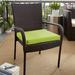 Eider & Ivory™ Mcneill Outdoor Sunbrella Seat Cushion in Green/Brown | 2.5 H x 19 W in | Wayfair DBB6D01C43B24F1BAF6C8F70AB495451