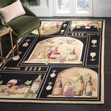 Black 30 x 0.25 in Area Rug - Fleur De Lis Living Brayton Hand-Hooked Wool/Beige Rug Wool | 30 W x 0.25 D in | Wayfair FDLL1434 38081158