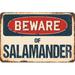 SignMission Beware of Salamander Sign Plastic in Blue/Brown/Red | 6 H x 9 W x 0.1 D in | Wayfair Z-D-6-BW-Salamander