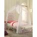 Gemma Violet Ogden Twin Bed w/ Canopy In White & Light Purple Metal in Gray/White | 88 H x 41 W x 85 D in | Wayfair