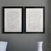 Everly Quinn Letter To A Lover I Premium Framed Print - Ready To Hang Canvas in Black/Blue/Green | 36.5 H x 53 W x 1 D in | Wayfair