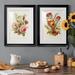 Red Barrel Studio® Antique Floral Bouquet III Premium Framed Print - Ready To Hang Paper, in Black/Blue/Green | 36.5 H x 53 W x 1 D in | Wayfair