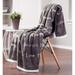 Chanasya Faux Fur Gift Care Throw Blanket With Reversible Sherpa