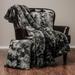 Chanasya 3-Piece Faux Fur Wolf Throw Blanket With Pillow Covers Set