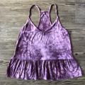 American Eagle Outfitters Tops | American Eagle Soft & Sexy Boho Marbled Tie Dye Racer Back Tank Top | Color: Pink/Purple | Size: S