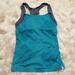 Nike Tops | Nike Athletic Sport Tennis Teal Tank Small Gray | Color: Green | Size: S