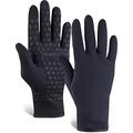 TrailHeads Women’s Running Gloves | Touchscreen Gloves | Power Stretch Winter Running Accessories - solid black (large)
