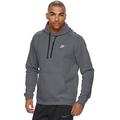 Men's Nike Club Fleece Pullover Hoodie (Charcoal Heather White, XL)