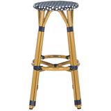 SAFAVIEH Outdoor Kelsey 30-inch Bar Stool (Fully Assembled) - 14.60" W x 14.60" D x 29.50" H