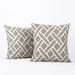 Exclusive Fabrics Martinique Printed Cotton Cushion Cover (Set of 2)