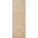 White/Yellow 117 x 30 x 0.38 in Area Rug - Chris Loves Julia x Loloi Polly Checkered Straw/Ivory Area Rug /Jute & Sisal | Wayfair