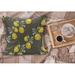 East Urban Home Ambesonne Floral Fluffy Throw Pillow Cushion Cover, Lemon Branches w/ Petals Growth Essence Nature Themed Print | Wayfair