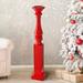 The Holiday Aisle® 31.5" Mdf Wood Spindle Stand Set Of 2 Wood in Red | 31.5 H x 5.5 W x 3.5 D in | Wayfair 1404352BB2F3490CB6308CFC5045EF02