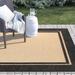 Black/Brown 94.49 x 0.07 in Area Rug - Sol 72 Outdoor™ Laub Sand/Charcoal Indoor/Outdoor Area Rug Polypropylene | 94.49 W x 0.07 D in | Wayfair