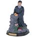Trinx 12"H Saint Charbel Makhlouf Statue Holy Figurine Religious Decoration Resin in Black/Gray | 12 H x 6 W x 4.5 D in | Wayfair
