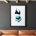 Dovecove Vintage Swimwear III - Picture Frame Painting Print on Paper in Black/Blue | 42.5 H x 30.5 W x 1.5 D in | Wayfair