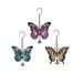 The Holiday Aisle® 3 Piece Genet Butterfly Ornaments Long Home Decoration Figurine Set Resin in Blue/Indigo/Orange | 6.75 H x 4 W x 1 D in | Wayfair