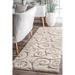 Gray/White 30 x 1.18 in Area Rug - Charlton Home® Pipers Contemporary Shag Performance Cream/Beige Rug, Polypropylene | 30 W x 1.18 D in | Wayfair