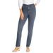 Plus Size Women's Comfort Curve Straight-Leg Jean by Woman Within in Medium Stonewash Sanded (Size 18 W)