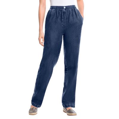 Plus Size Women's 7-Day Straight-Leg Denim Jean by Woman Within in Indigo (Size 26 W) Pant