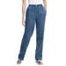 Plus Size Women's 7-Day Straight-Leg Jean by Woman Within in Medium Stonewash (Size 28 W) Pant