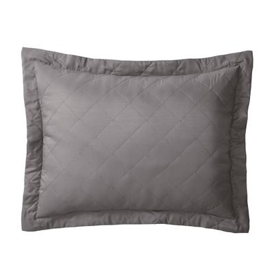 BH Studio Reversible Quilted Sham by BH Studio in Dark Gray Coral (Size KING) Pillow