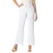 Plus Size Women's Drawstring Denim Wide-Leg Pant by Woman Within in White (Size 18 W) Pants