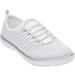 Extra Wide Width Women's CV Sport Ariya Slip On Sneaker by Comfortview in White (Size 8 1/2 WW)