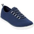 Wide Width Women's CV Sport Ariya Slip On Sneaker by Comfortview in Navy (Size 11 W)