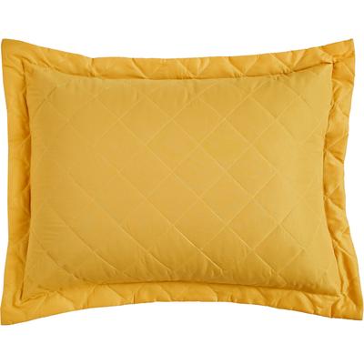 BH Studio Reversible Quilted Sham by BH Studio in Gold Maize (Size KING) Pillow