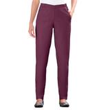 Plus Size Women's Straight Leg Fineline Jean by Woman Within in Deep Claret (Size 20 W)