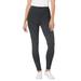 Plus Size Women's Stretch Cotton Printed Legging by Woman Within in Black Dot (Size 1X)