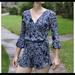 Free People Pants & Jumpsuits | Free People All The Right Ruffles Romper | Color: Blue | Size: S
