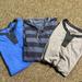 American Eagle Outfitters Shirts | 3 For 1 Aeo Henley Bundle 3 Tee Men American Eagle Tshirt T-Shirt Short Sleeve | Color: Black/Gray | Size: Xs