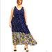 Torrid Dresses | Nwt Torrid Floral Maxi Dress - Plus Size 1x | Color: Purple | Size: 1x