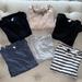 J. Crew Tops | Jcrew Long Sleeve Shirt Bundle Of 6! | Color: Gray/White | Size: Xxs