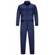 Yukirtiq Men's Mechanic Garage Workwear Overall with Multi Pockets, Students Workerwear Boiler Suit Polycotton Coverall Jumpsuit Navy Blue