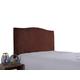 WINS Bed Headboard Cover Stretch velvet Headboard Slipcover Protector Dustproof headboard decor for single double king beds Dark brown