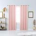 Latitude Run® Blackout Curtain Foil Printed Constellation Pattern Curtains Grommet Light Blocking Window Drapes Polyester in Pink | 108 H in | Wayfair