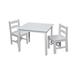 Harriet Bee Briaroaks 3 Piece Play Table & Chair Set Wood in White | 20 H x 24 W in | Wayfair DB2E421BEDB44412B794C606BF13738B