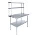 Amgood Stainless Steel Top Workbench w/ 2 Tier Shelf Metal | 67 H x 48 W x 30 D in | Wayfair AMG WT-3048+DOS-1248