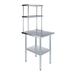 Amgood Stainless Steel Top Workbench w/ 2 Tier Shelf Metal | 67 H x 24 W x 30 D in | Wayfair AMG WT-3024+DOS-1224