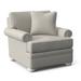 Armchair - Braxton Culler Kensington 40" Wide Armchair Cotton/Fabric in Gray/White | 37 H x 40 W x 39 D in | Wayfair 7111-001/0851-94/FROSTWHITE