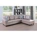 Multi Color Sectional - Latitude Run® Kayenta 103.5" Wide Faux Modular Sofa & Chaise w/ Ottoman Faux | 35 H x 103.5 W x 32 D in | Wayfair