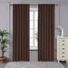 Latitude Run® Maksymilan Room Darkening Curtains Back Tab & Rod Pocket Thermal Insulated Blackout Curtains Polyester in Brown | 63 H in | Wayfair